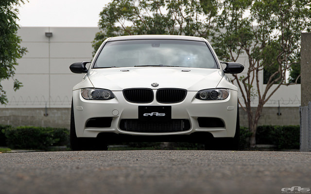 The Works for a Frozen White M3 Sedan