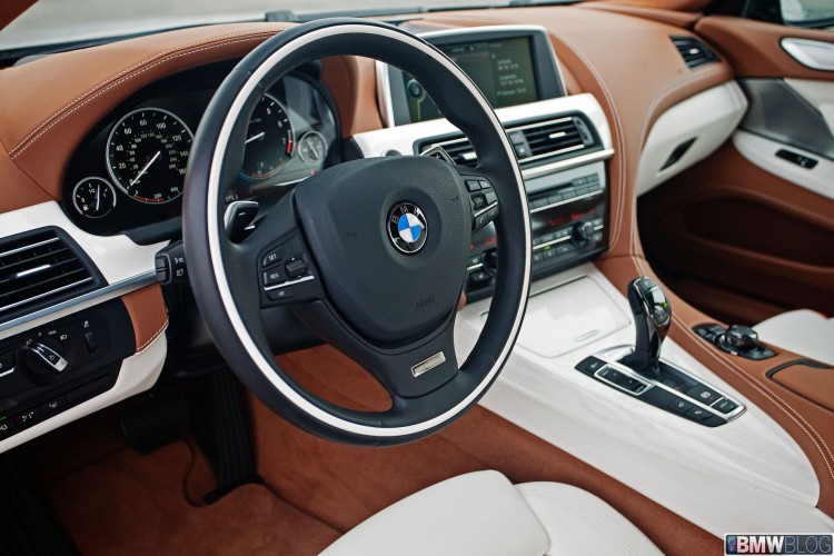 The interior of the BMW 6 Series Gran Coupe