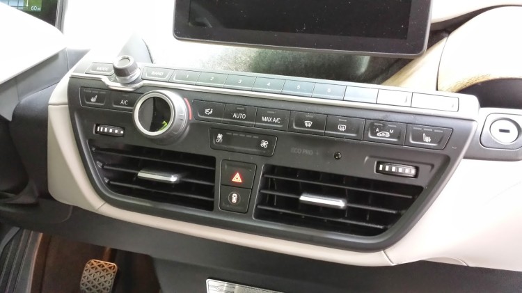 The vents on the side are just not very good and the adjustment is really limited…the i3 really needs a 3rd vent in the center so rear passengers don’t cook