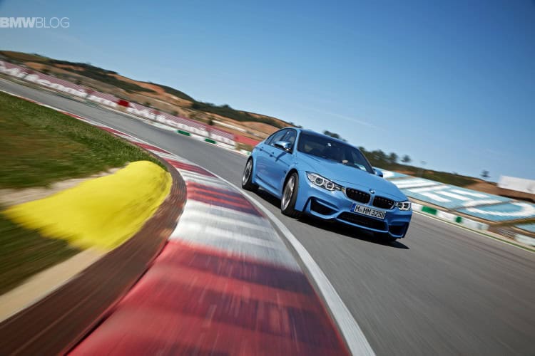 2015 BMW M3 Sedan on the track