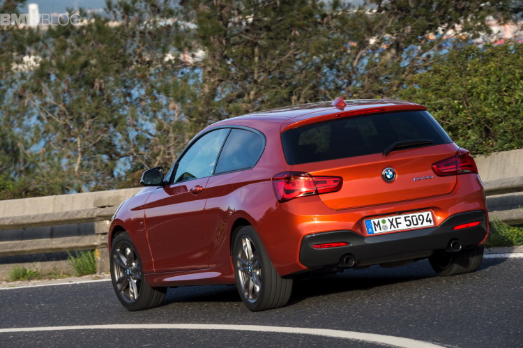 The rear-end of the F20 BMW M135i