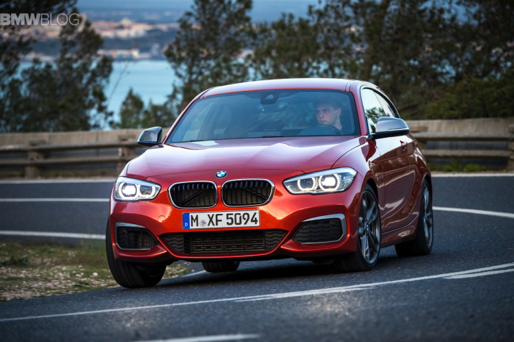 The BMW M135i cornering