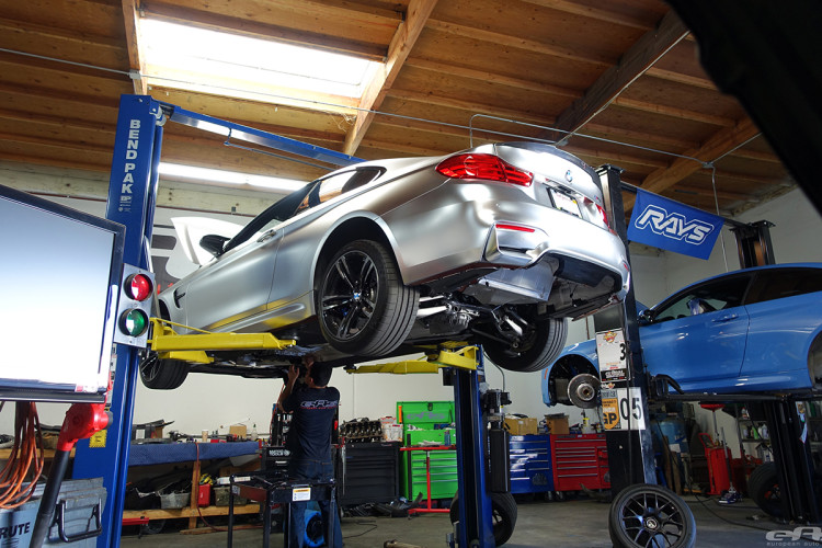 BMW M4 Coupe in matte chrome