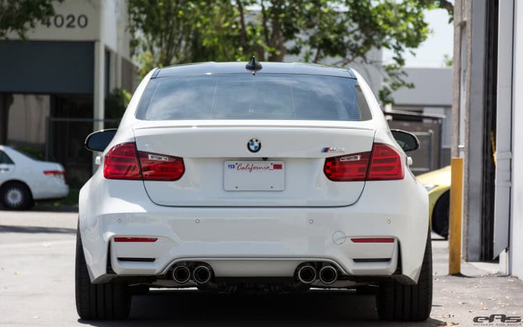 Alpine White BMW F80 M3 With A Remus Exhaust System Installed