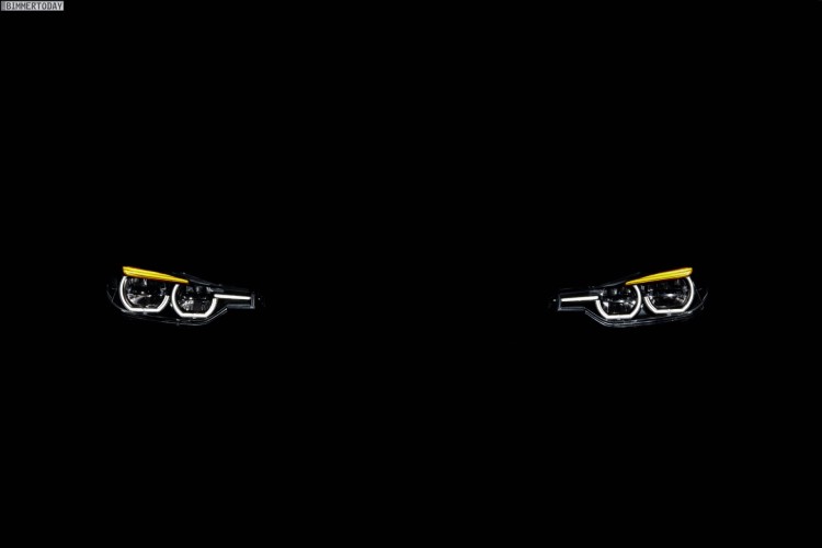See the LED lights of 2015 BMW 3 Series Facelift