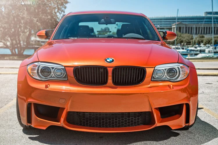 Valencia Orange BMW 1M On VMR Wheels