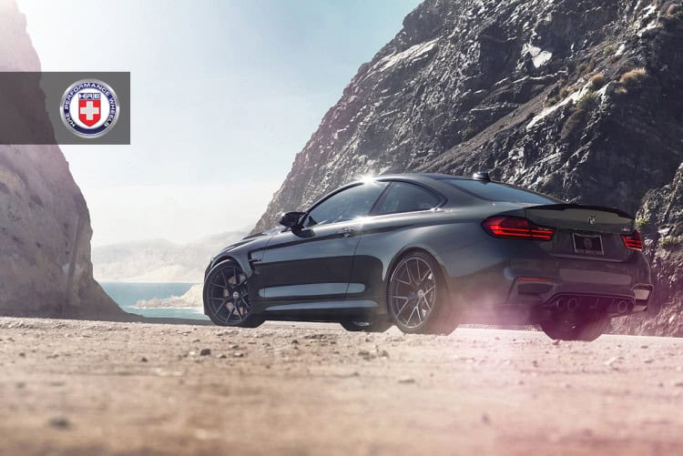 Grigio Medio BMW M4 with HRE P101 in Satin Black