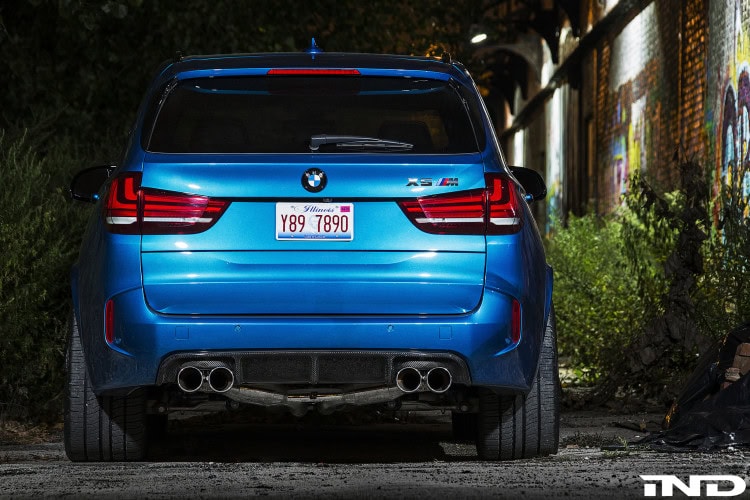 A Clean IND Long Beach Blue Metallic BMW X5 M Project 5