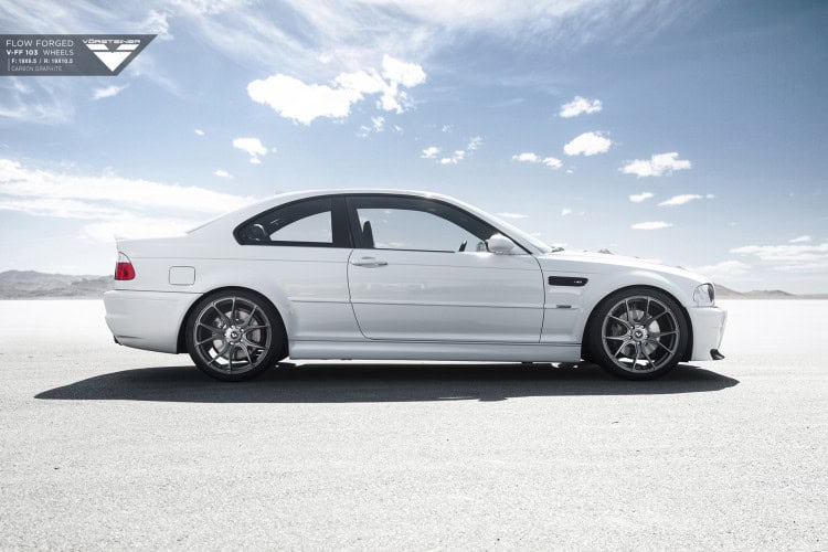 Alpine White BMW E46 M3 Updated With Vorsteiner Wheels 5
