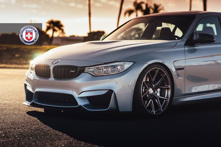 BMW M3 F80 with HRE P101 in Brushed Dark Clear 2