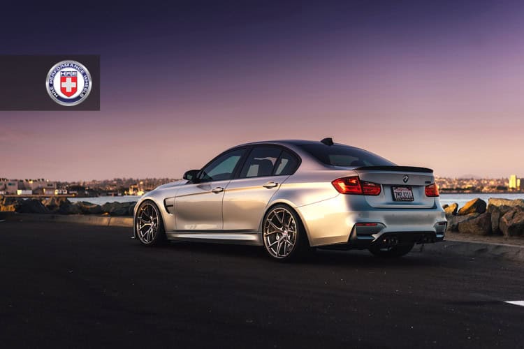 BMW M3 F80 with HRE P101 in Brushed Dark Clear 8