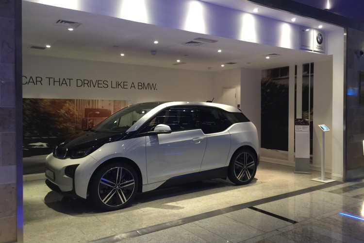 BMW i well advertised at London Heathrow