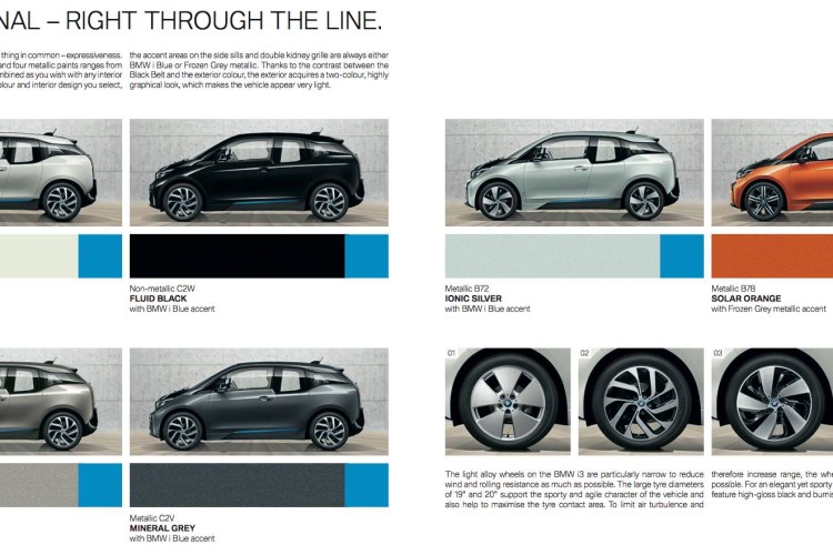 New colors available for the BMW i3