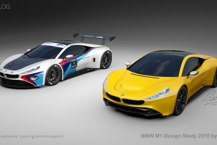 BMW M1 Design Study shows a futuristic supercar