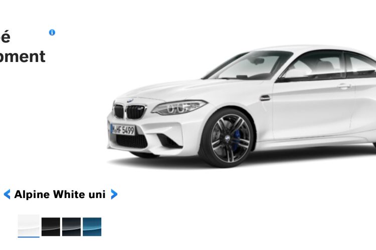 See the BMW M2 in the four different colors