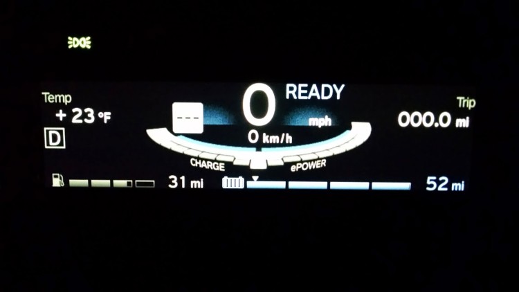 With temperatures in the low 20's, my i3's predicted range is usually in the 50's for a fully charged battery.