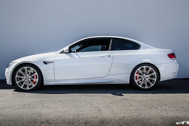Alpine White BMW E92 M3 with Stoptech BBK brakes