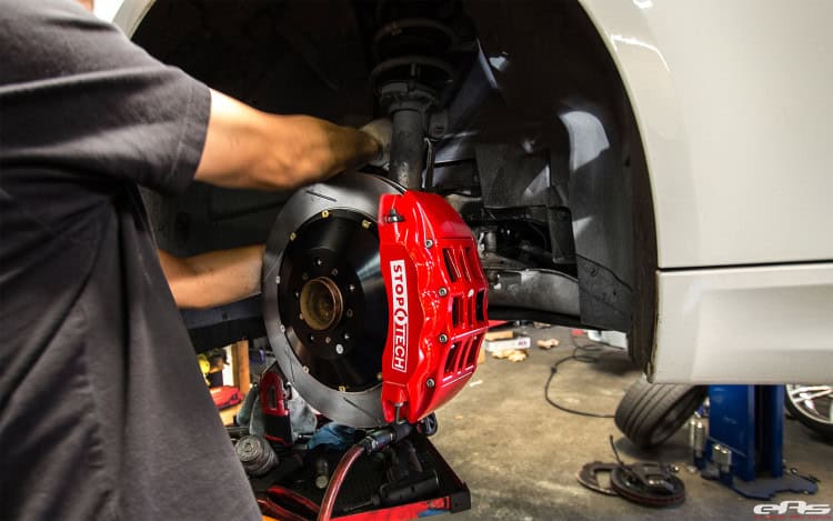 Alpine White BMW E92 M3 With A Stoptech BBK Installed 6