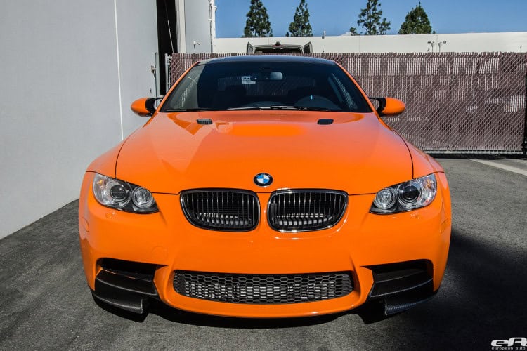 BMW E92 M3 Lime Rock Park Edition with aftermarket parts