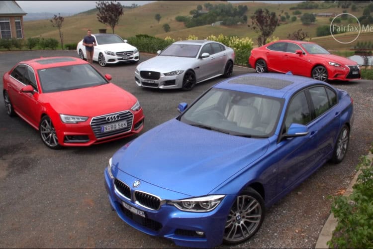 VIDEO: BMW 330i vs Audi A4 vs Jaguar XE vs Lexus IS 200t vs Mercedes-Benz C250