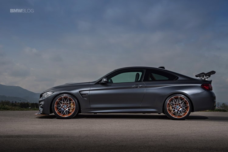side view of the BMW M4 GTS codename F82