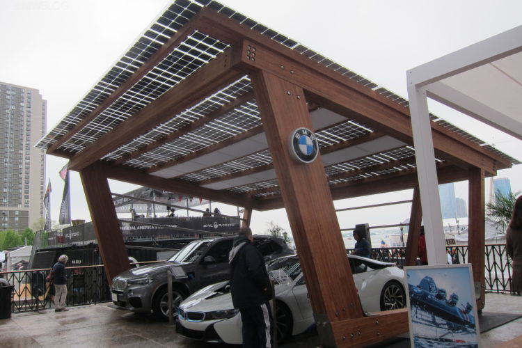 America’s Cup Team Highlights BMW i Solar Carport