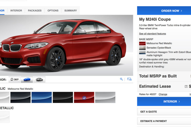 BMW M240i Configurator now live on BMWUSA.com
