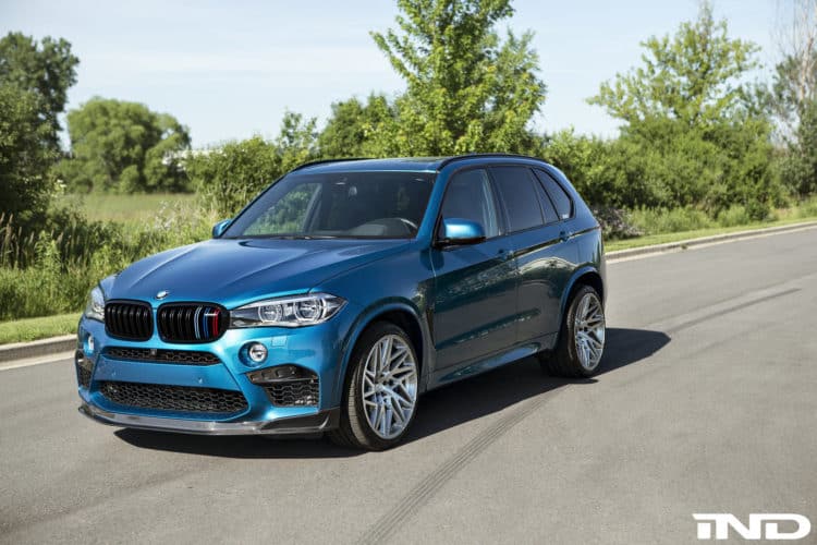 BMW X5 M Gets A Carbon Fiber Front Lip Installed