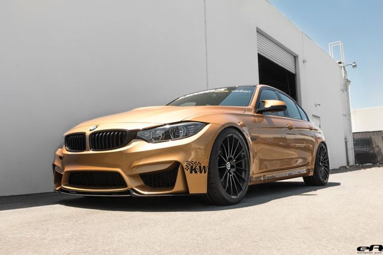 Sunburst Gold BMW M3 tuned by EAS