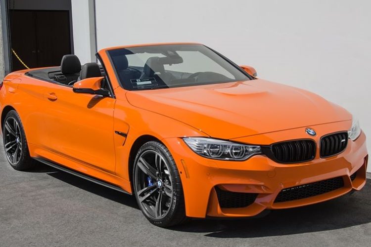 Rare Sighting: Fire Orange BMW M4 Convertible Upgraded at EAS