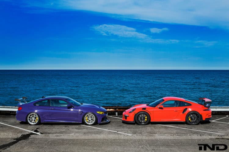 IND’s BMW M4 meets a Porsche GT3 RS