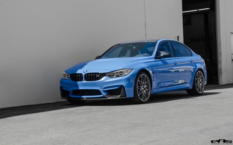 Yas Marina Blue BMW M3 With A Competition Package Gets IND Cosmetic Details Installed