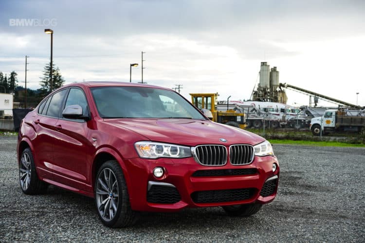 The BMW X4 M40i three quarter view