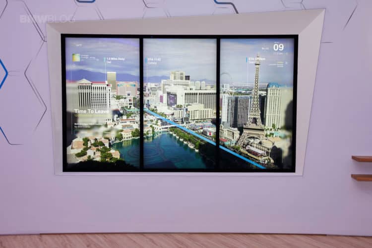 The BMW Connected Window introduced at 2017 CES
