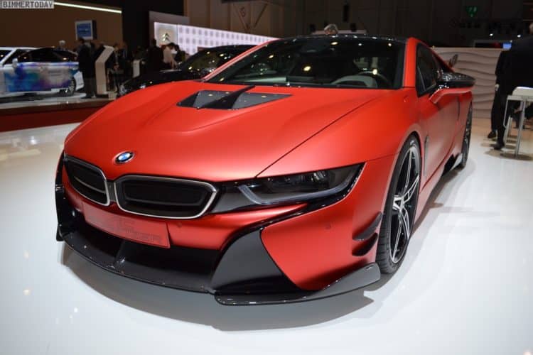 More photos of the hot Inferno Red BMW i8 by AC Schnitzer