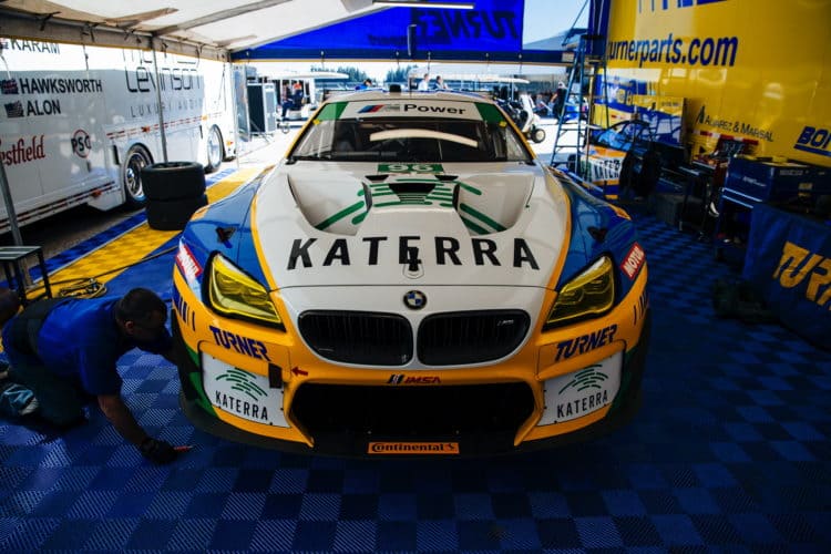 Turner’s BMW M6 GT3 on the podium at Watkins Glen International