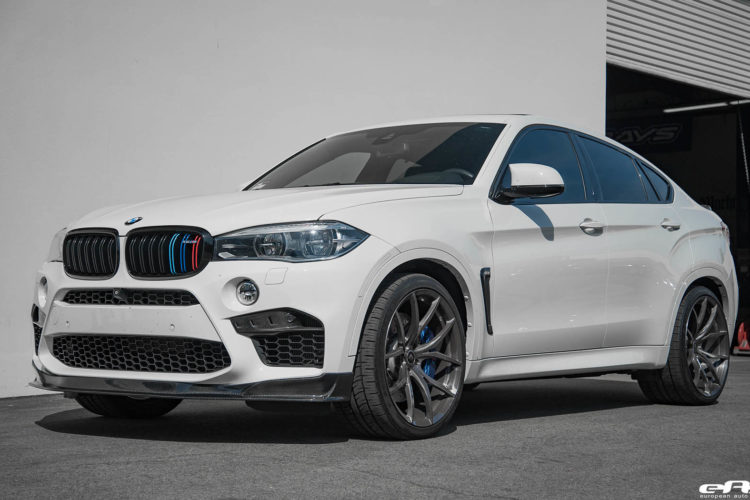 Alpine White BMW X6 M With AC Schnitzer, Akrapovic, RKP And Vorsteiner Parts