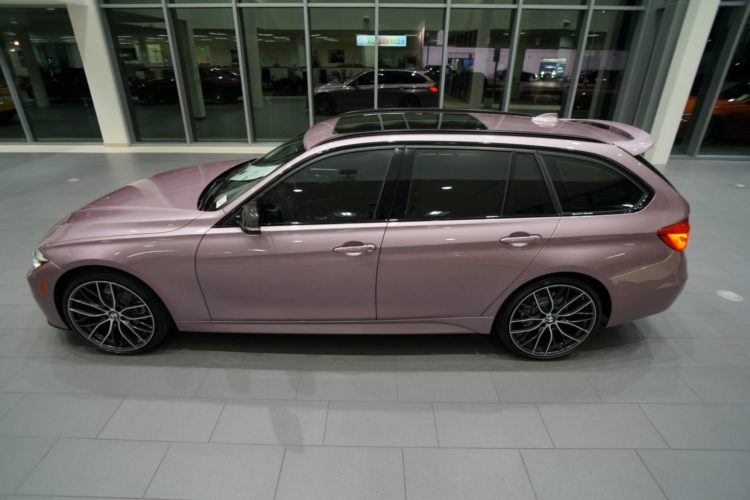 Rose-colored BMW 328d Sports Wagon costs over $80,000