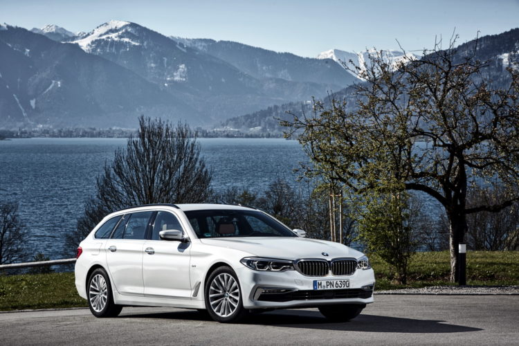 The 2017 BMW 520d Touring goes for a photoshoot in Europe