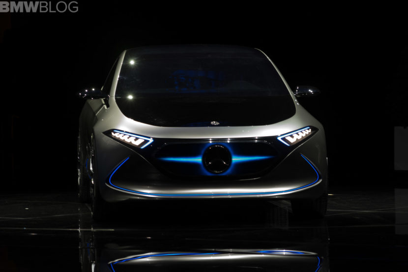Mercedes-Benz EQA Concept is an electric hatch that can change its grille