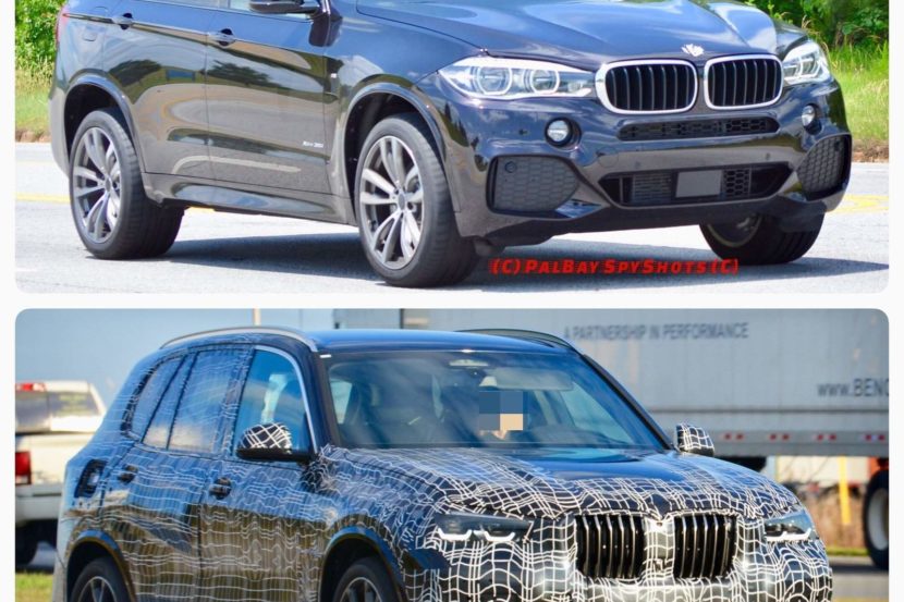 Photo Comparison: Spied G05 BMW X5 vs F15 BMW X5