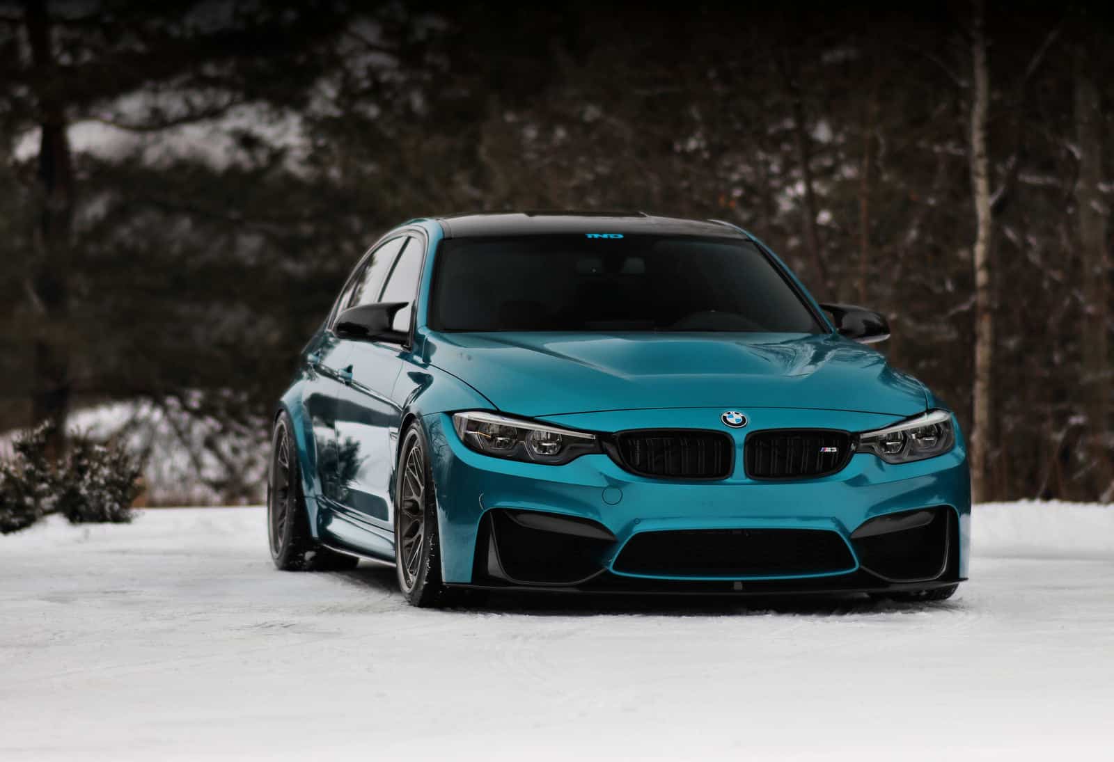 Atlantis Blue BMW M3 - HRE Wheels Wallpaper