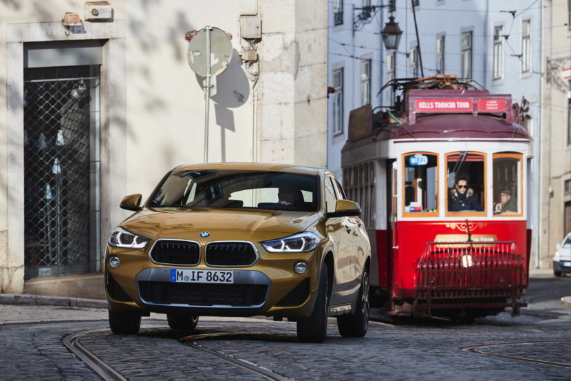 Video: BMW X2 Races Roller Skater Through Lisbon