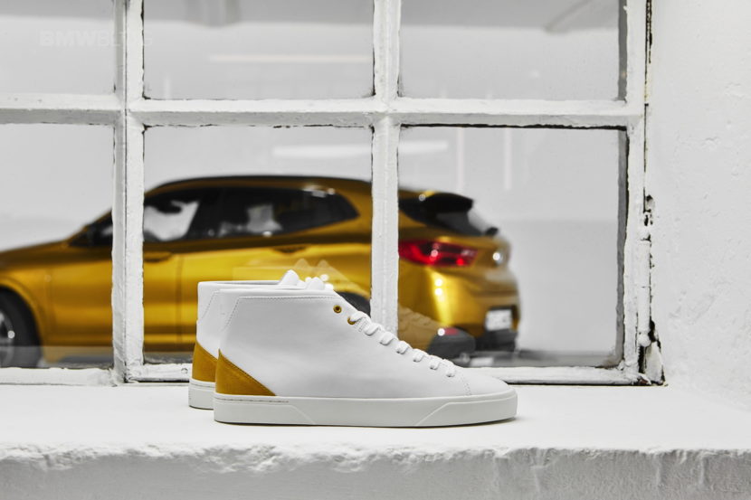VOR designs matching sneakers for the BMW X2