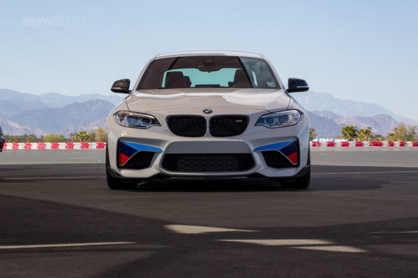 BMW M2 M Performance Parts on the track at Thermal Club