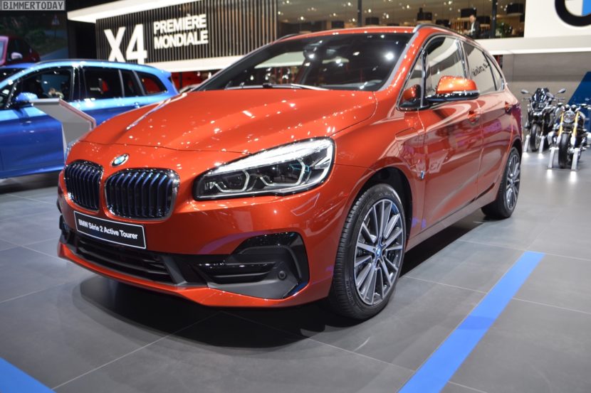 2018 Geneva Motor Show: BMW 2 Series Active Tourer facelift in Sunset Orange