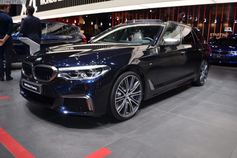 2018 Geneva: Live photos of the BMW M550d Touring in Azurite Black