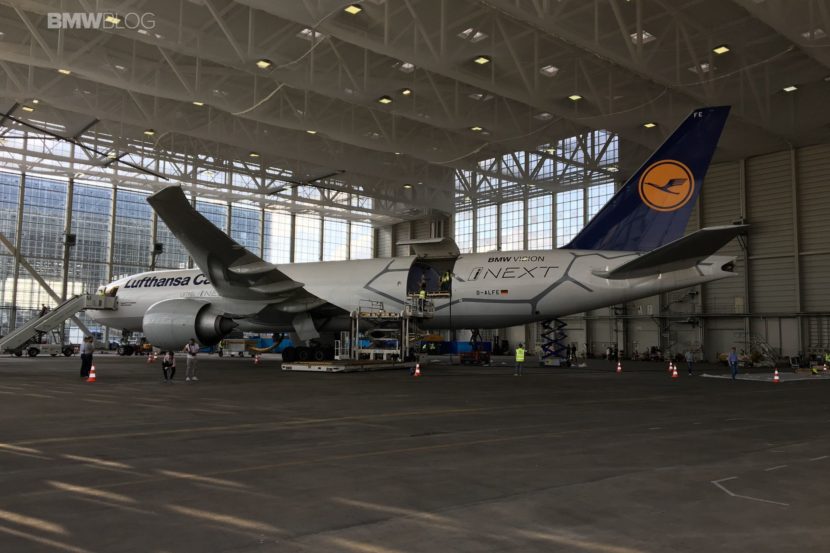 EXCLUSIVE: BMW iNEXT spotted while boarding the Lufthansa plane