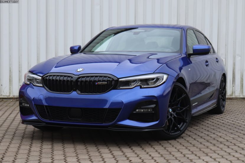 BMW 330i in Portimao Blue gets some M Performance upgrades