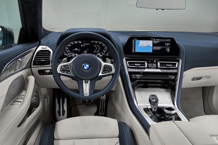 Interior of the BMW 8 Series Gran Coupe was leaked also